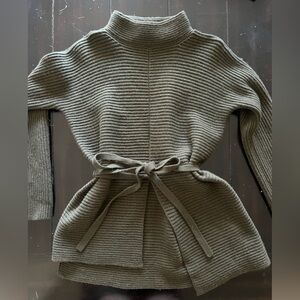 Olive Green Ribbed Vince Sweater